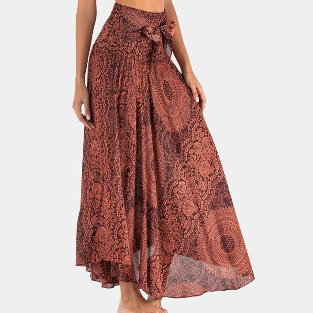 Raxiva-bohemian maxi skirt women