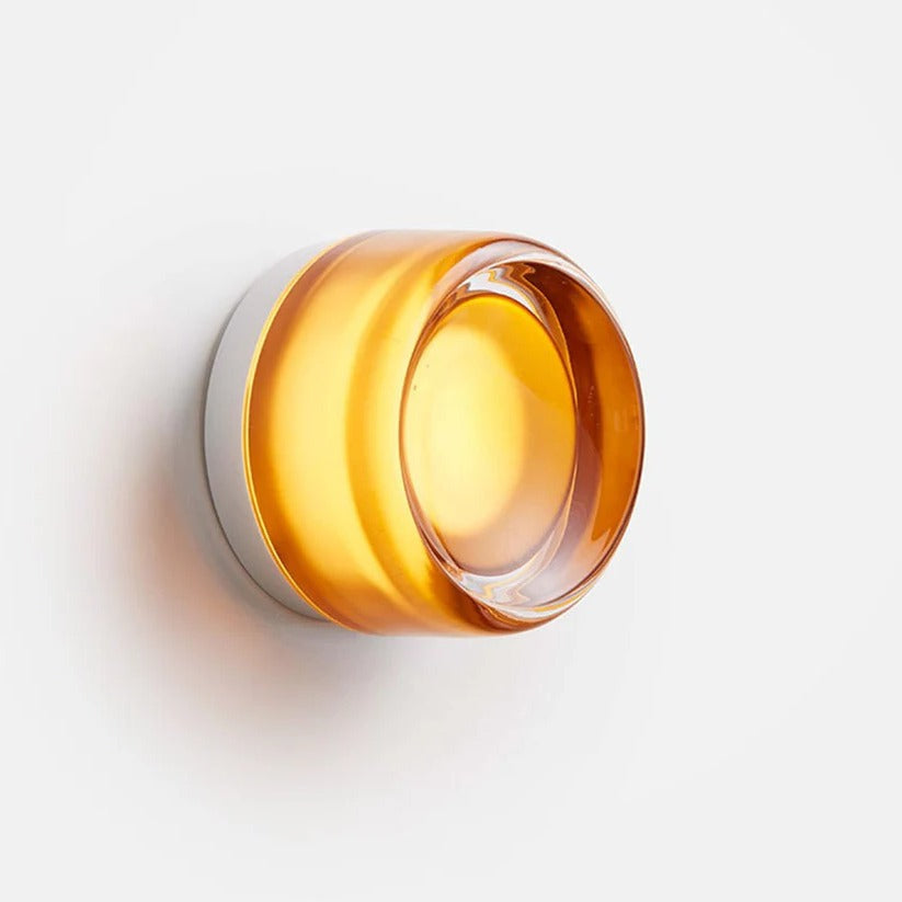 Raxiva-modern dimple glass led wall light