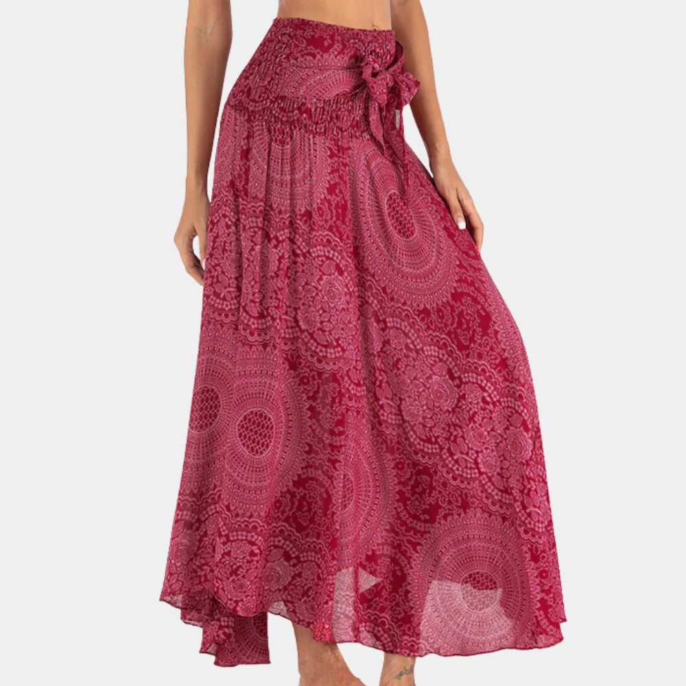Raxiva-bohemian maxi skirt women