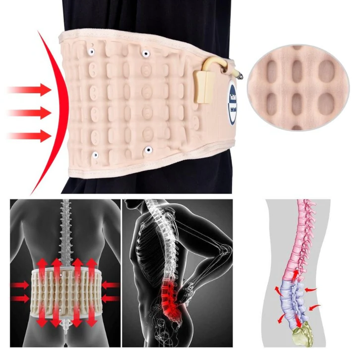 Raxiva-decompression back brace support belt relieve back pain degenerative disc disease sciatica