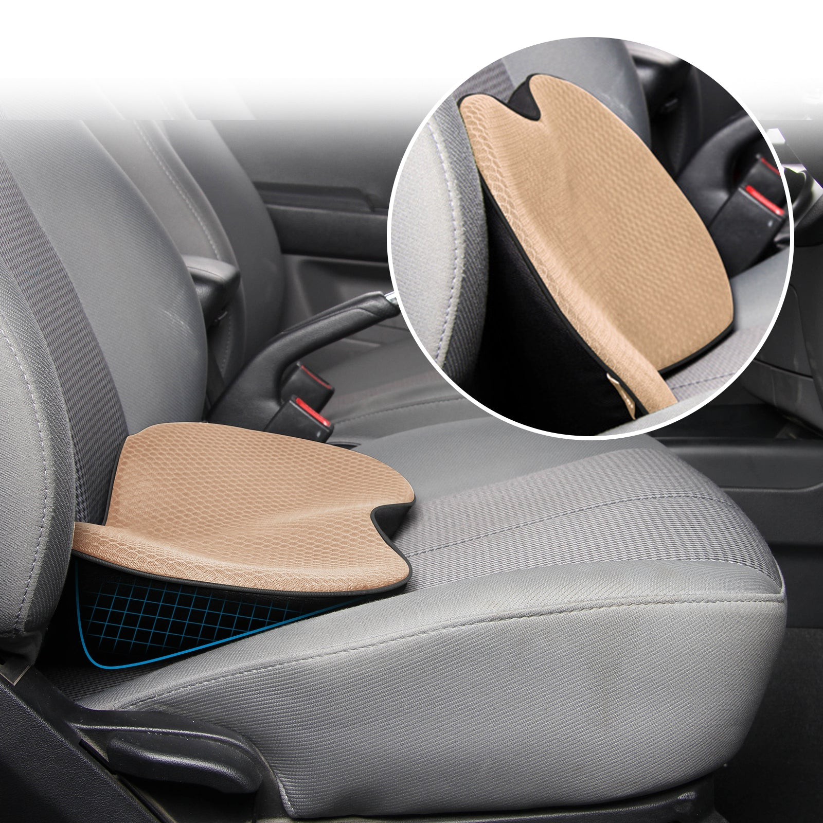 Raxiva-car booster seat cushion for adults