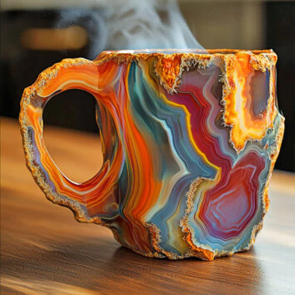 Raxiva-new mineral crystal coffee cups