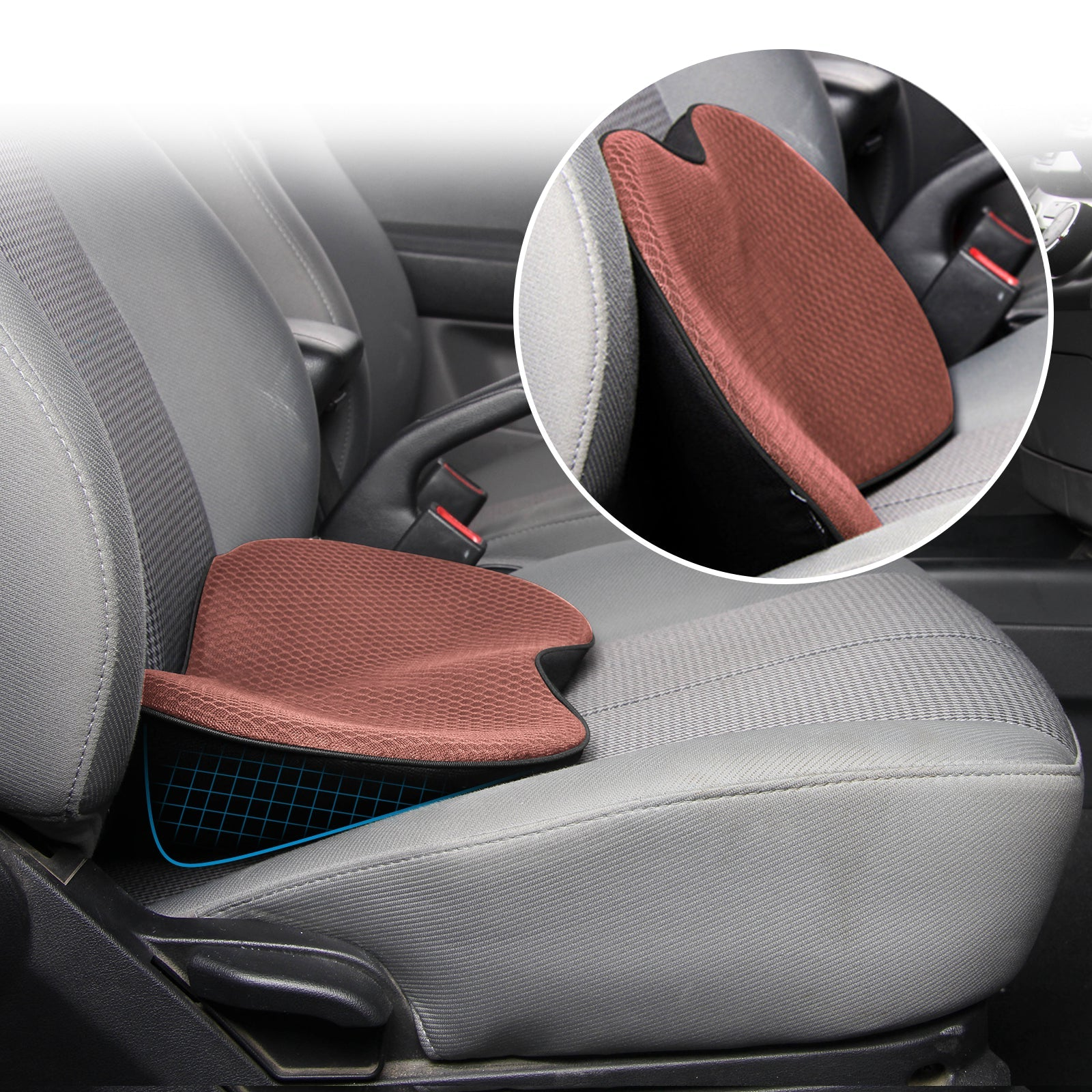 Raxiva-car booster seat cushion for adults