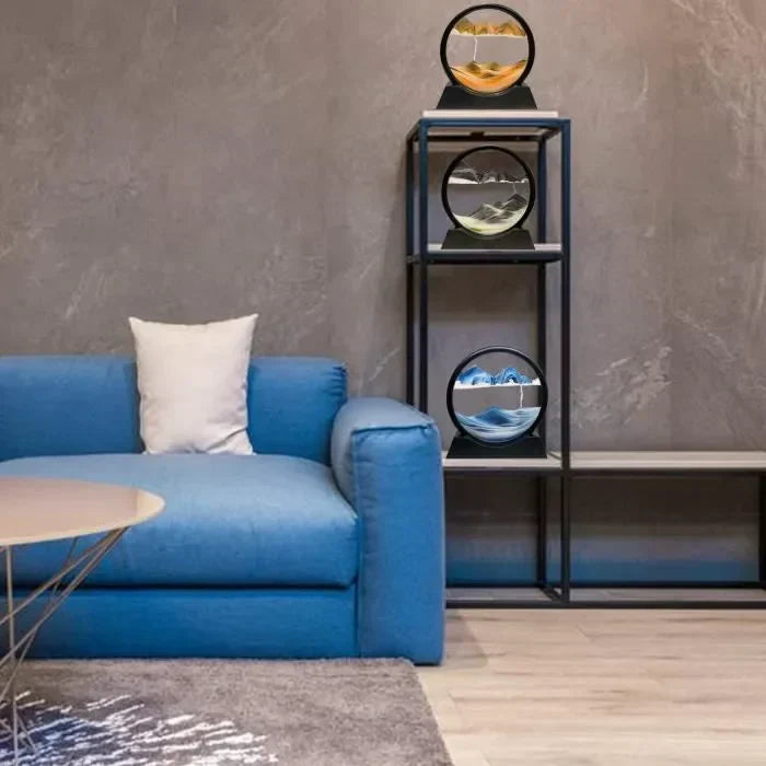 Raxiva-mirage temporel sablier 3d paysage en mouvement