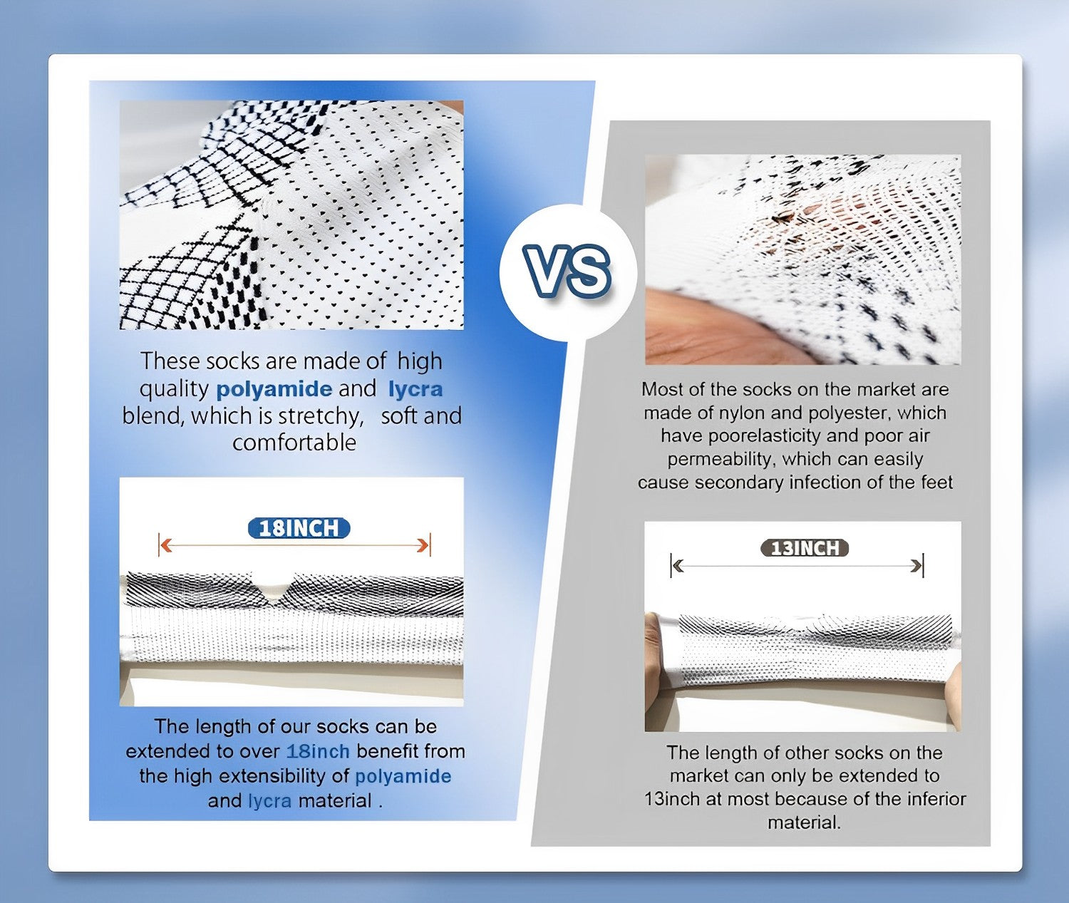 Raxiva-4 pairs premium therapy socks for men and women