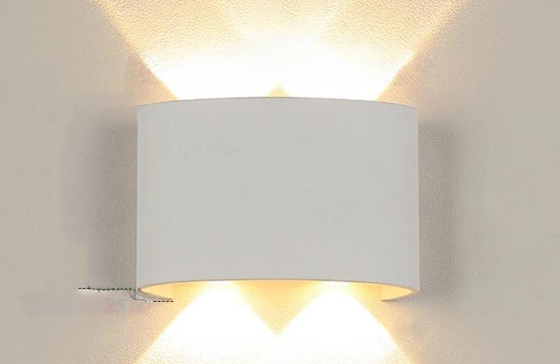 Raxiva-waterproof led outdoor wall lamps aluminum light indoor outdoor ambiance living room patio decor