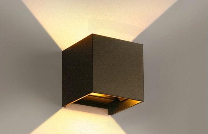 Raxiva-waterproof led outdoor wall lamps aluminum light indoor outdoor ambiance living room patio decor