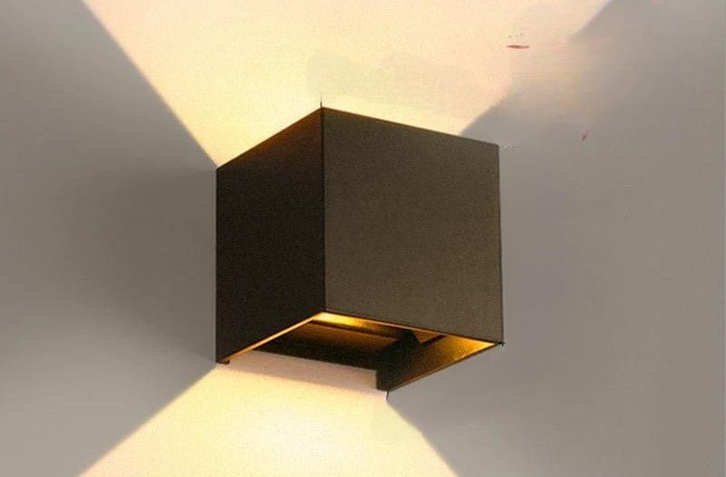 Raxiva-waterproof led outdoor wall lamps aluminum light indoor outdoor ambiance living room patio decor